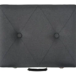 vidaXL Opbergkruk 40 cm stof donkergrijs