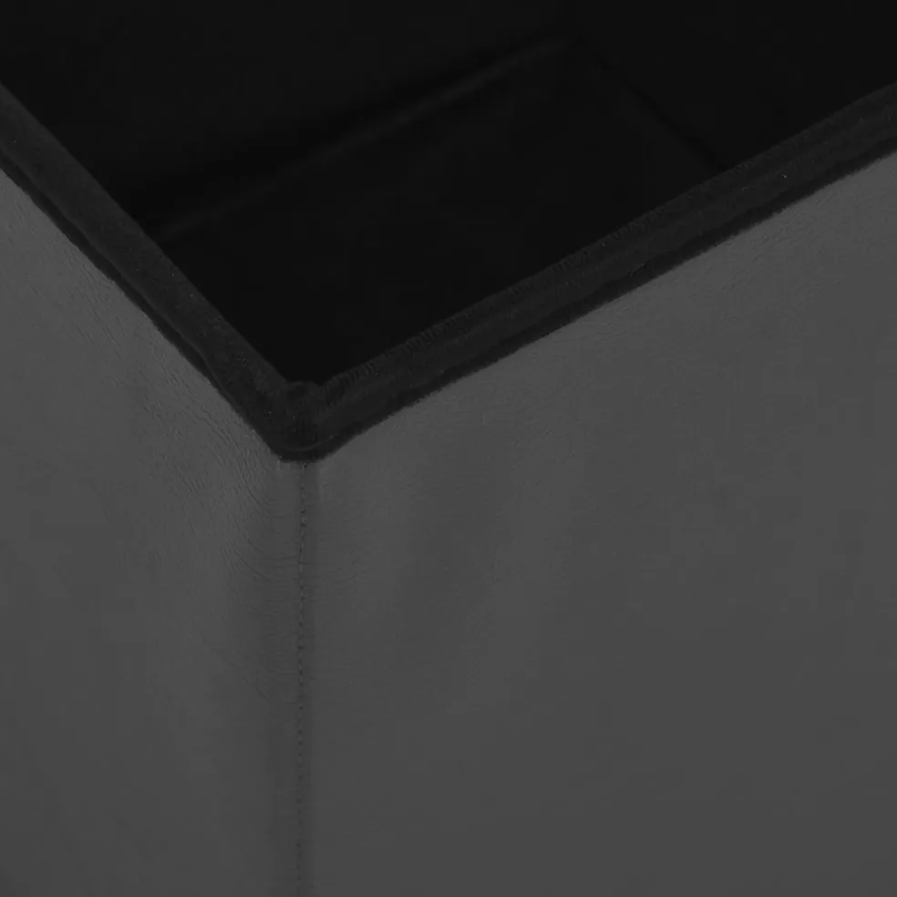 vidaXL Opbergkruk inklapbaar PVC grijs