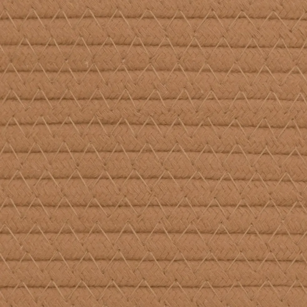vidaXL Opbergmanden 2 st Ø 24x18 cm katoen bruin en wit
