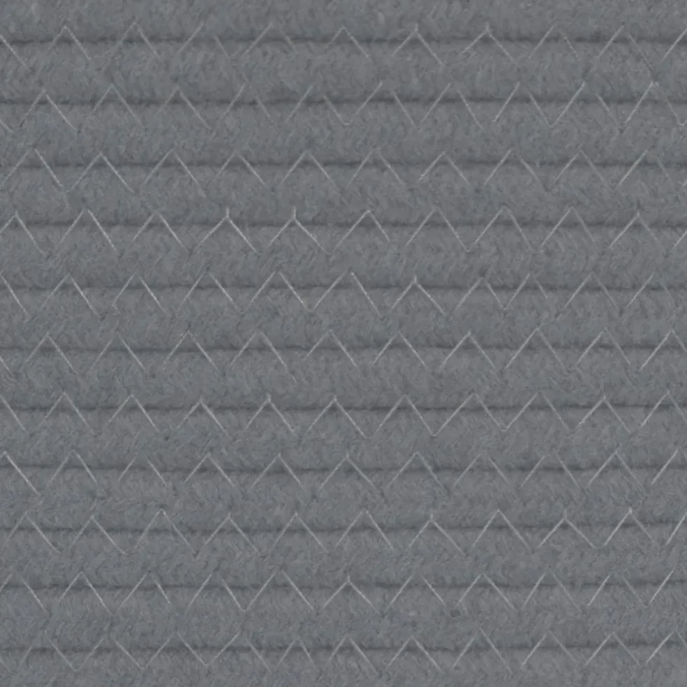 vidaXL Opbergmanden 2 st Ø 28x28 cm katoen grijs en wit