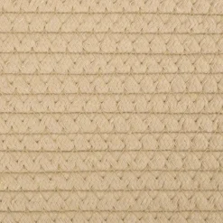vidaXL Opbergmanden 2 st Ø 24x18 cm katoen beige en wit