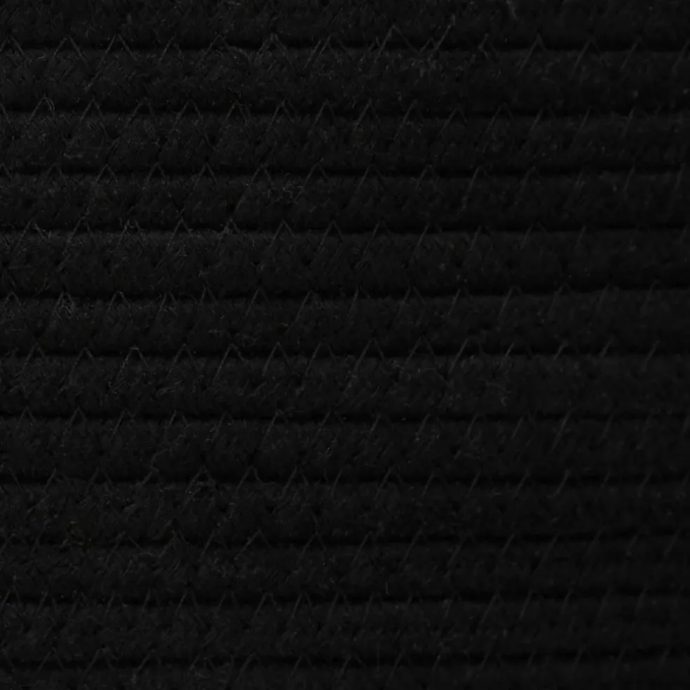 vidaXL Opbergmand Ø 38x46 cm katoen grijs en wit