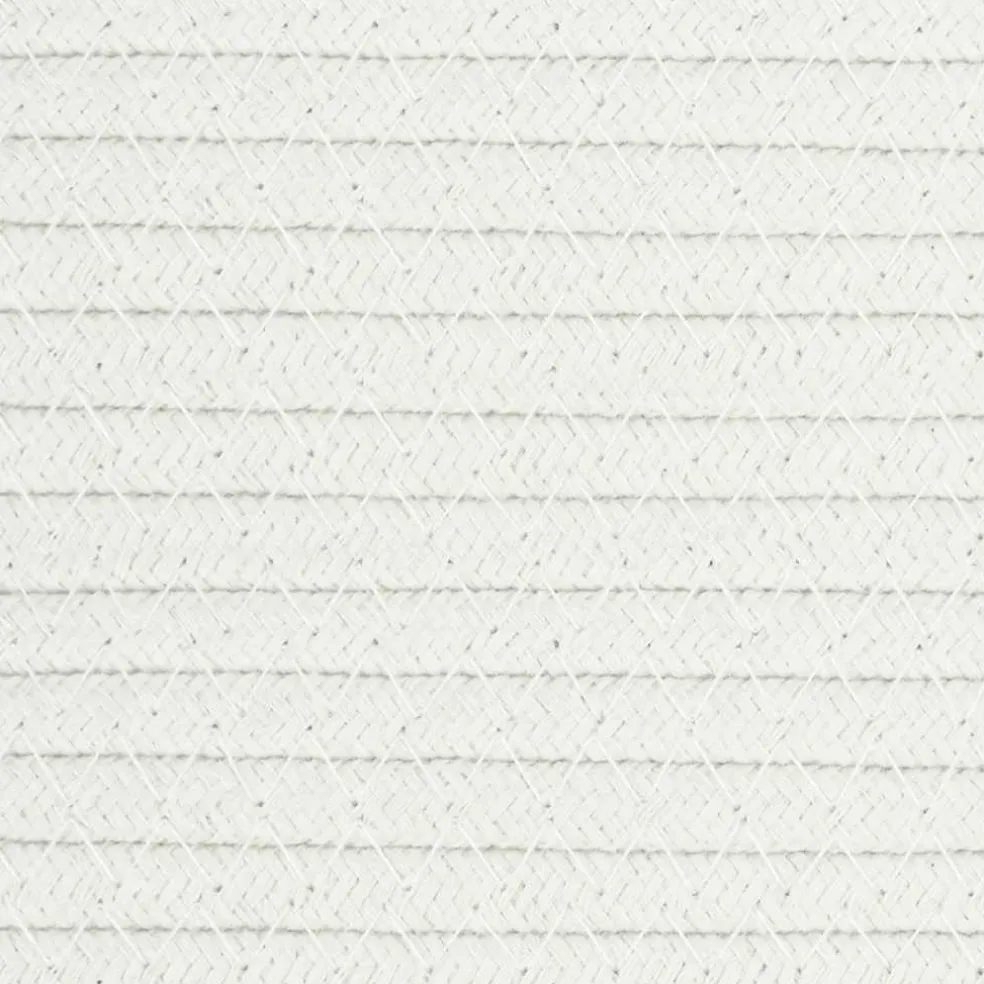 vidaXL Opbergmand Ø 40x35 cm katoen bruin en wit
