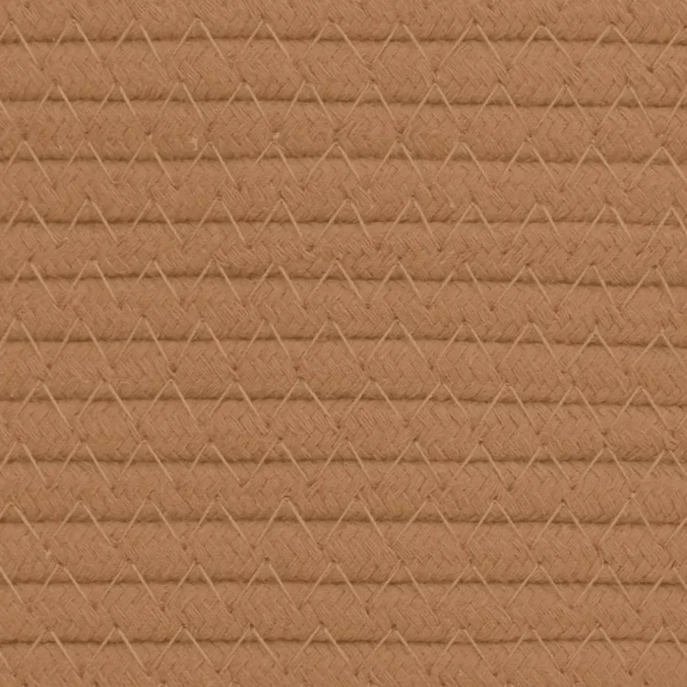vidaXL Opbergmand Ø 40x35 cm katoen bruin en wit