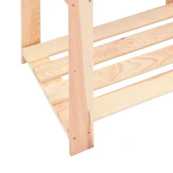 vidaXL Opbergrekken 5-laags 2 st 80x38x170 cm grenenhout 250 kg