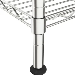 vidaXL Opbergrek 5-laags 250 kg 90x35x180 cm chroomkleurig