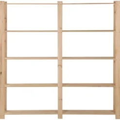 vidaXL Opbergrek 5-laags 170x28,5x170 cm massief grenenhout