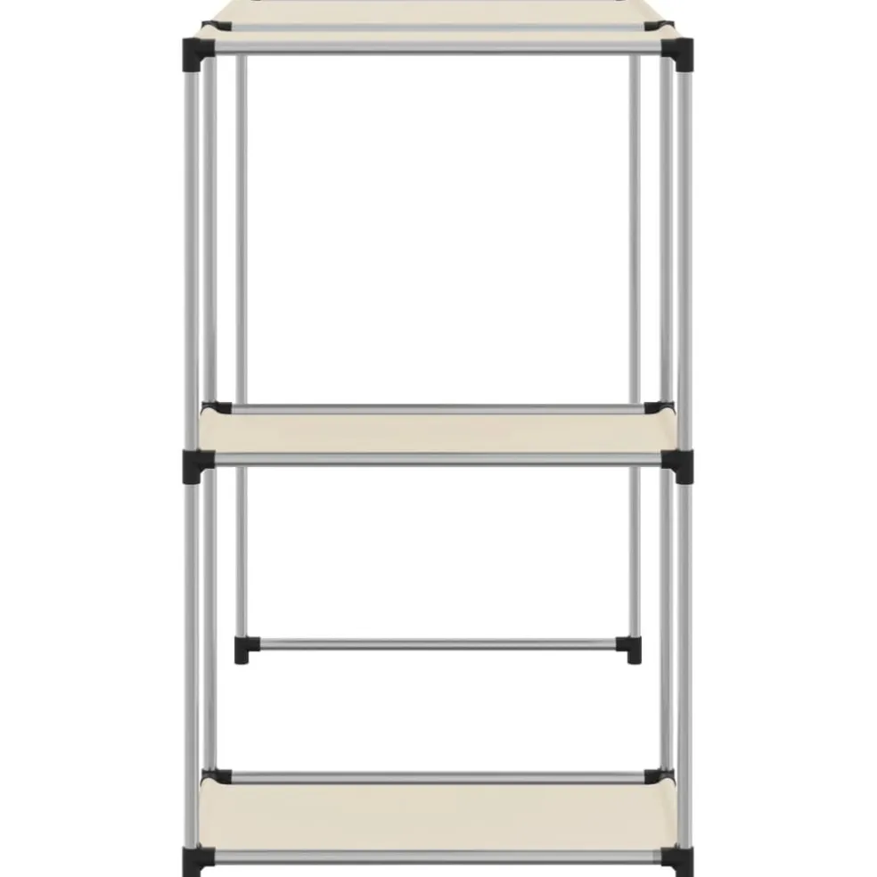vidaXL Opbergrek voor boven wasmachine 87x55x90,5cm ijzer crèmekleurig