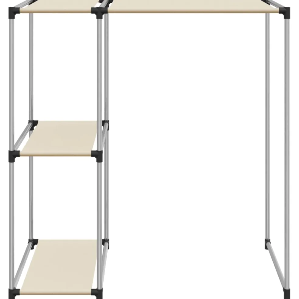 vidaXL Opbergrek voor boven wasmachine 87x55x90,5cm ijzer crèmekleurig