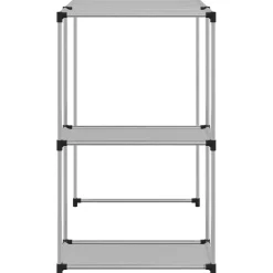 vidaXL Opbergrek voor boven wasmachine 87x55x90,5 cm ijzer grijs