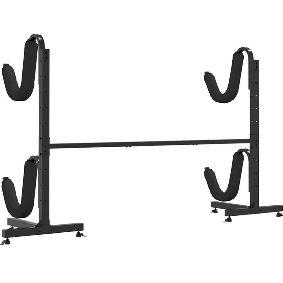 vidaXL Opbergrek voor 2 kajaks 250x57x127,5 cm staal