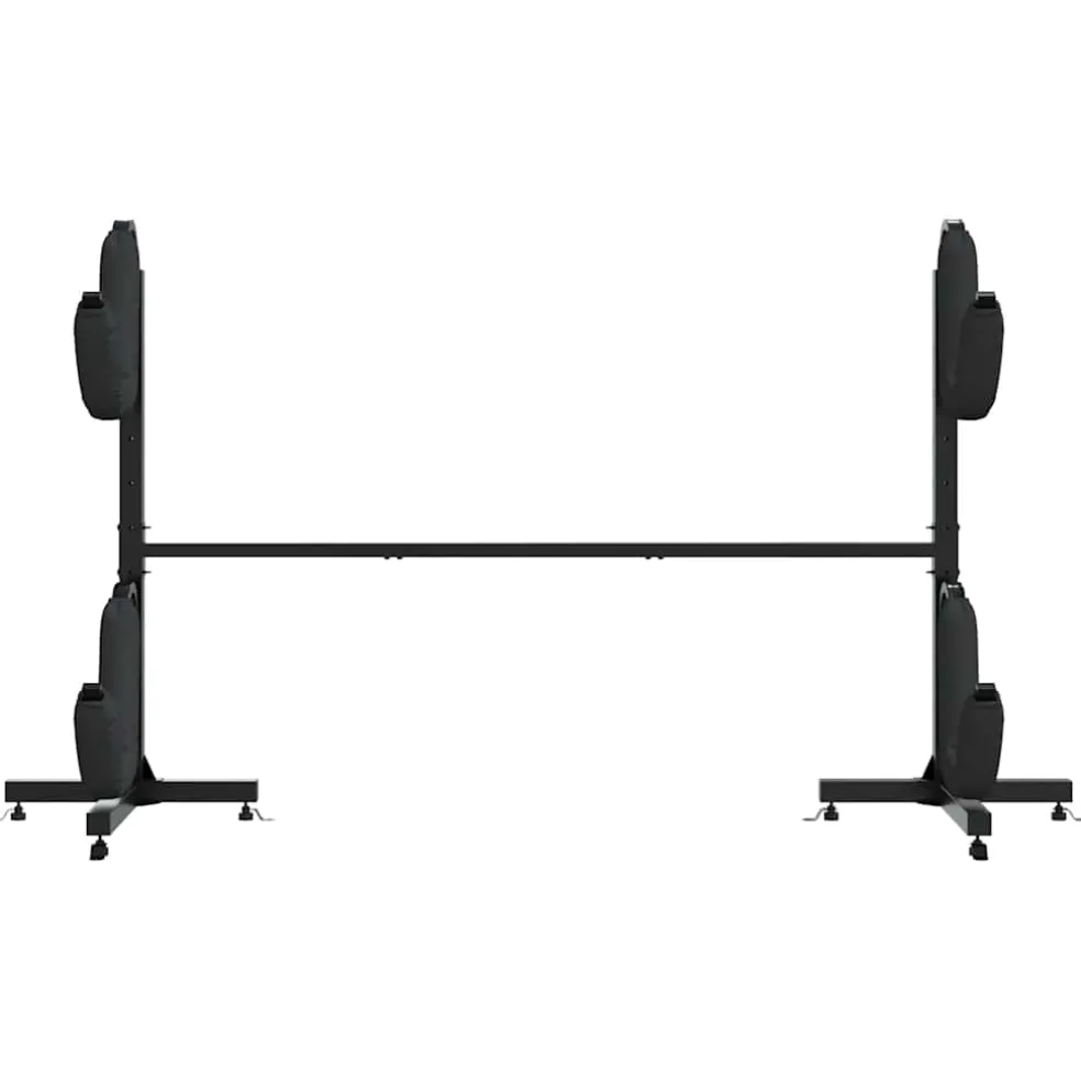 vidaXL Opbergrek voor 2 kajaks 250x57x127,5 cm staal