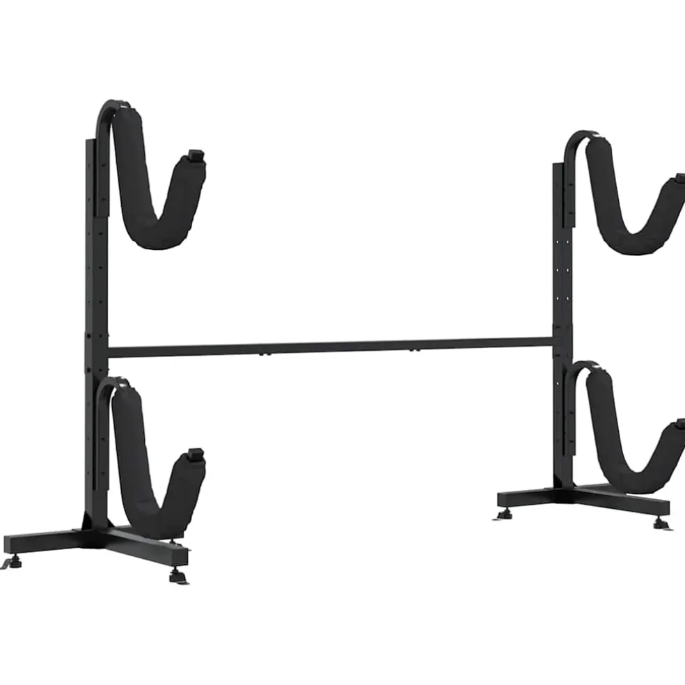 vidaXL Opbergrek voor 2 kajaks 250x57x127,5 cm staal