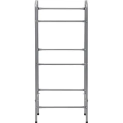 vidaXL Opbergrek voor 3 kratten 50x33x116 staal zilverkleurig
