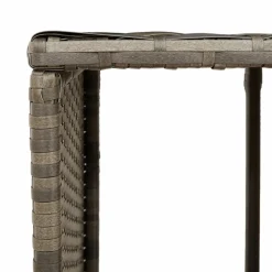 vidaXL Opbergschappen voor hottub 2 st poly rattan grijs