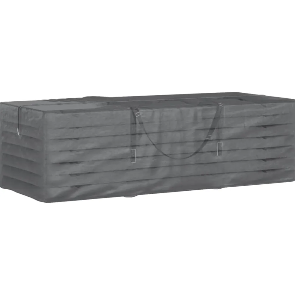 vidaXL Opbergtas voor tuinkussens 135x40x55 cm polyetheen zwart