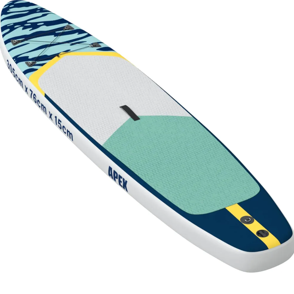 vidaXL Opblaasbaar Stand Up Paddle Board APEX 305 x 76 x 15 cm Blauw