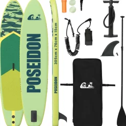 vidaXL Opblaasbaar Stand Up Paddle Board POSEIDON 305 x 76 x 15 cm