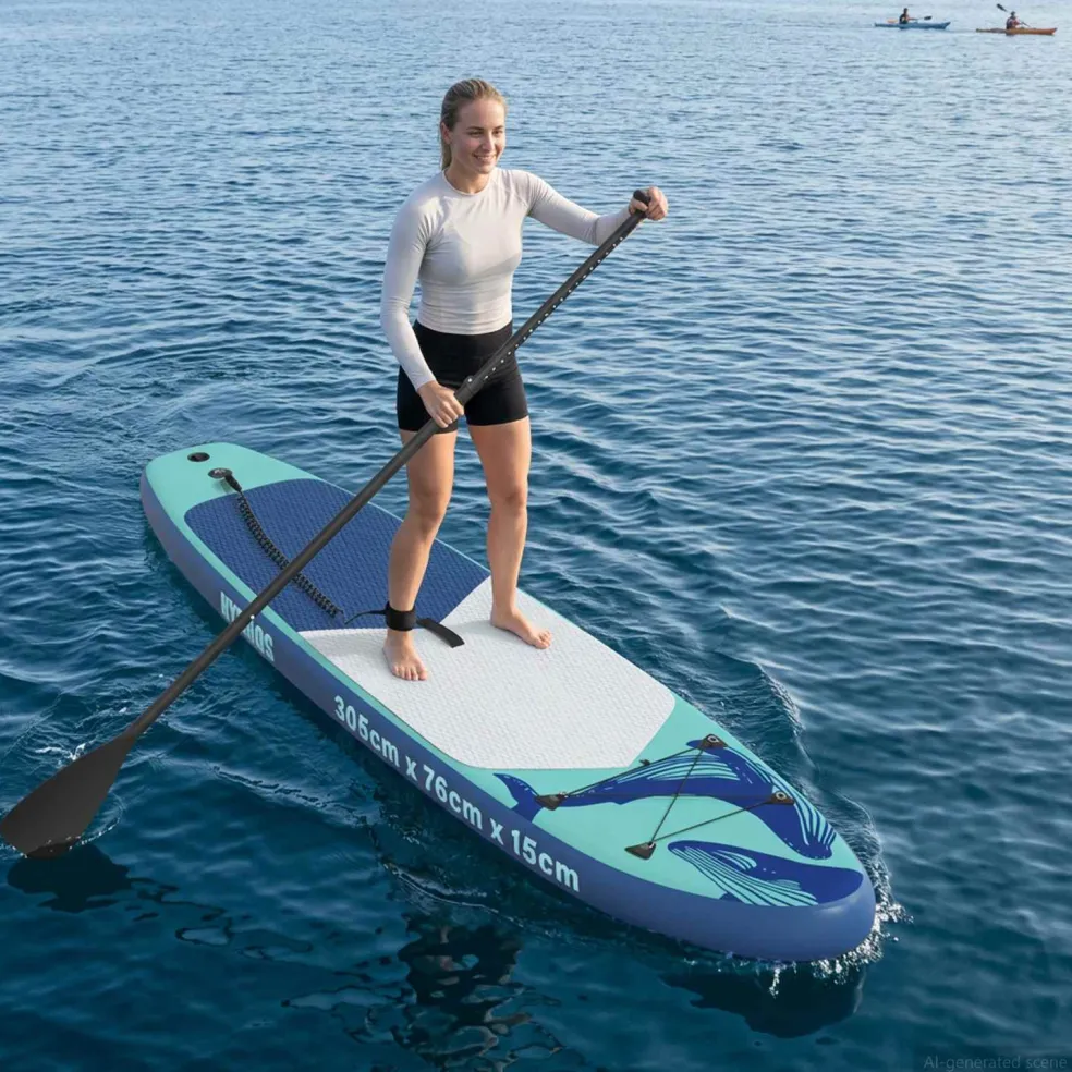 vidaXL Opblaasbaar Stand Up Paddle Board HYDROS 305 x 76 x 15 cm