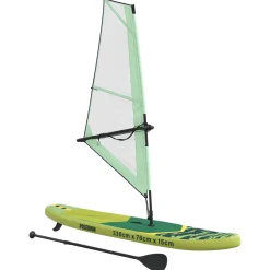 vidaXL Opblaasbaar SUP Board met Zeil POSEIDON 330 x 76 x 15 cm Groen