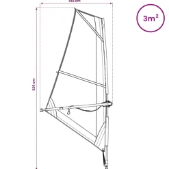 vidaXL Opblaasbaar SUP Board met Zeil POSEIDON 330 x 76 x 15 cm Groen