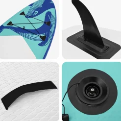 vidaXL Opblaasbaar SUP Board met Zeil HYDROS 330 x 76 x 15 cm