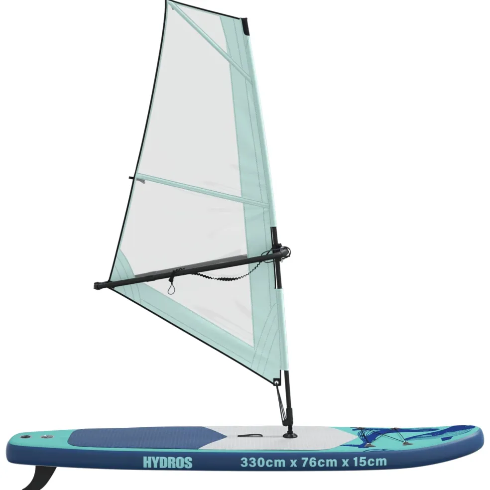 vidaXL Opblaasbaar SUP Board met Zeil HYDROS 330 x 76 x 15 cm