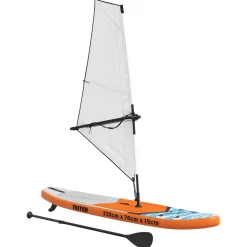 vidaXL Opblaasbaar SUP Board met Zeil TRITON 330 x 76 x 15 cm Blauw