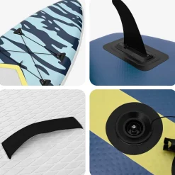 vidaXL Opblaasbaar SUP Board met Zeil APEX 330 x 76 x 15 cm Blauw