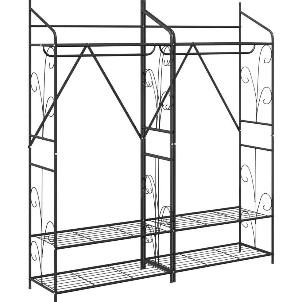 vidaXL Open Kledingkast 2 st 78 x 36 x 158 cm