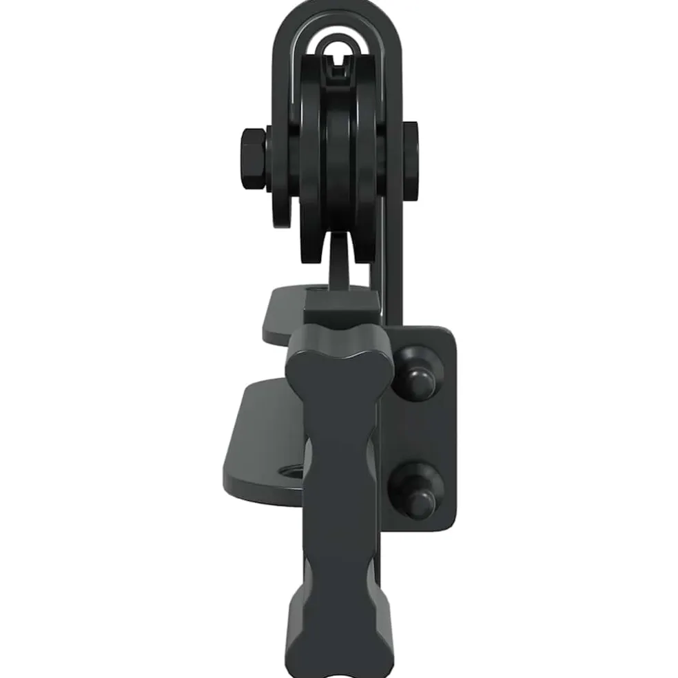 vidaXL Ophangset voor schuifdeur 122 cm koolstofstaal