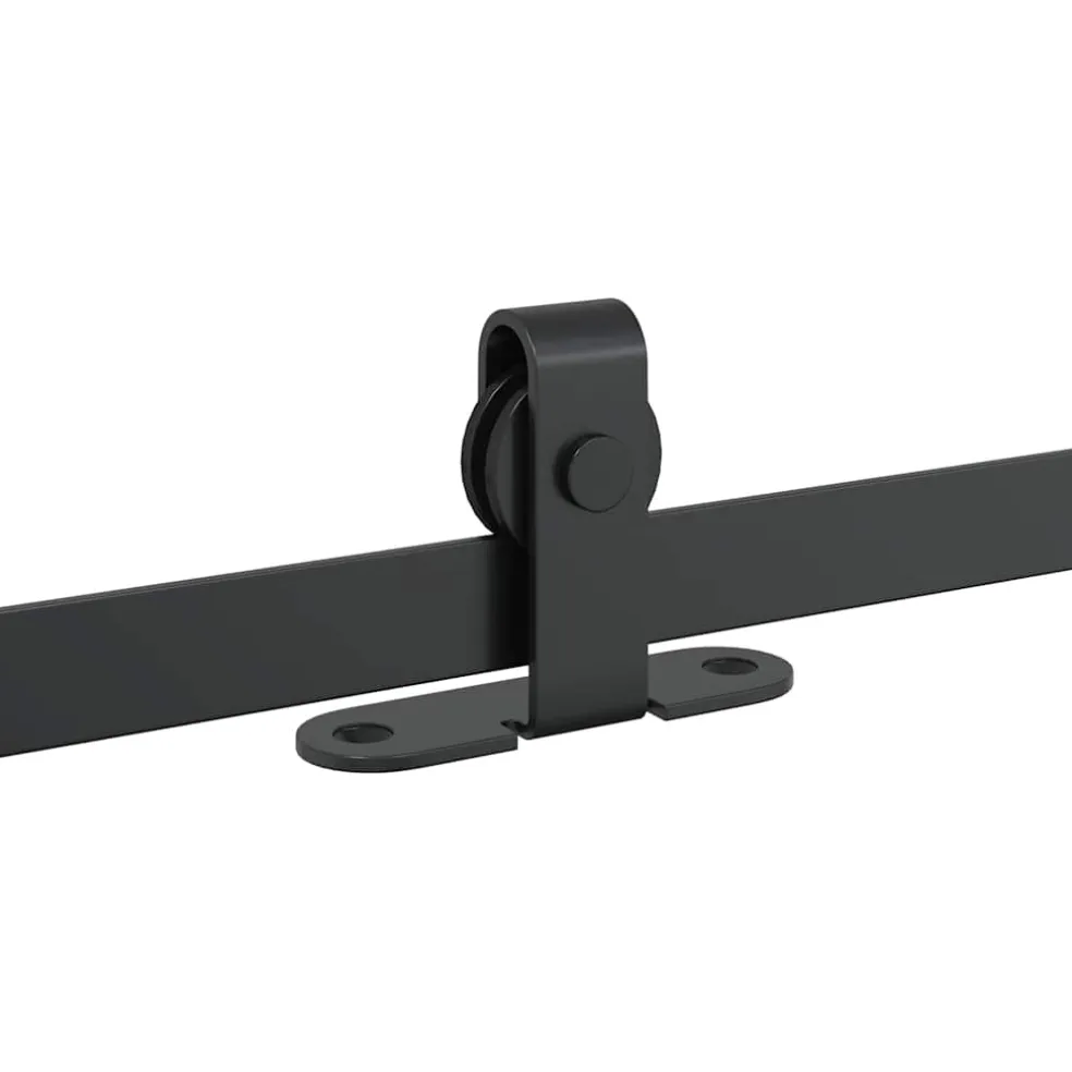 vidaXL Ophangset voor schuifdeur 122 cm koolstofstaal