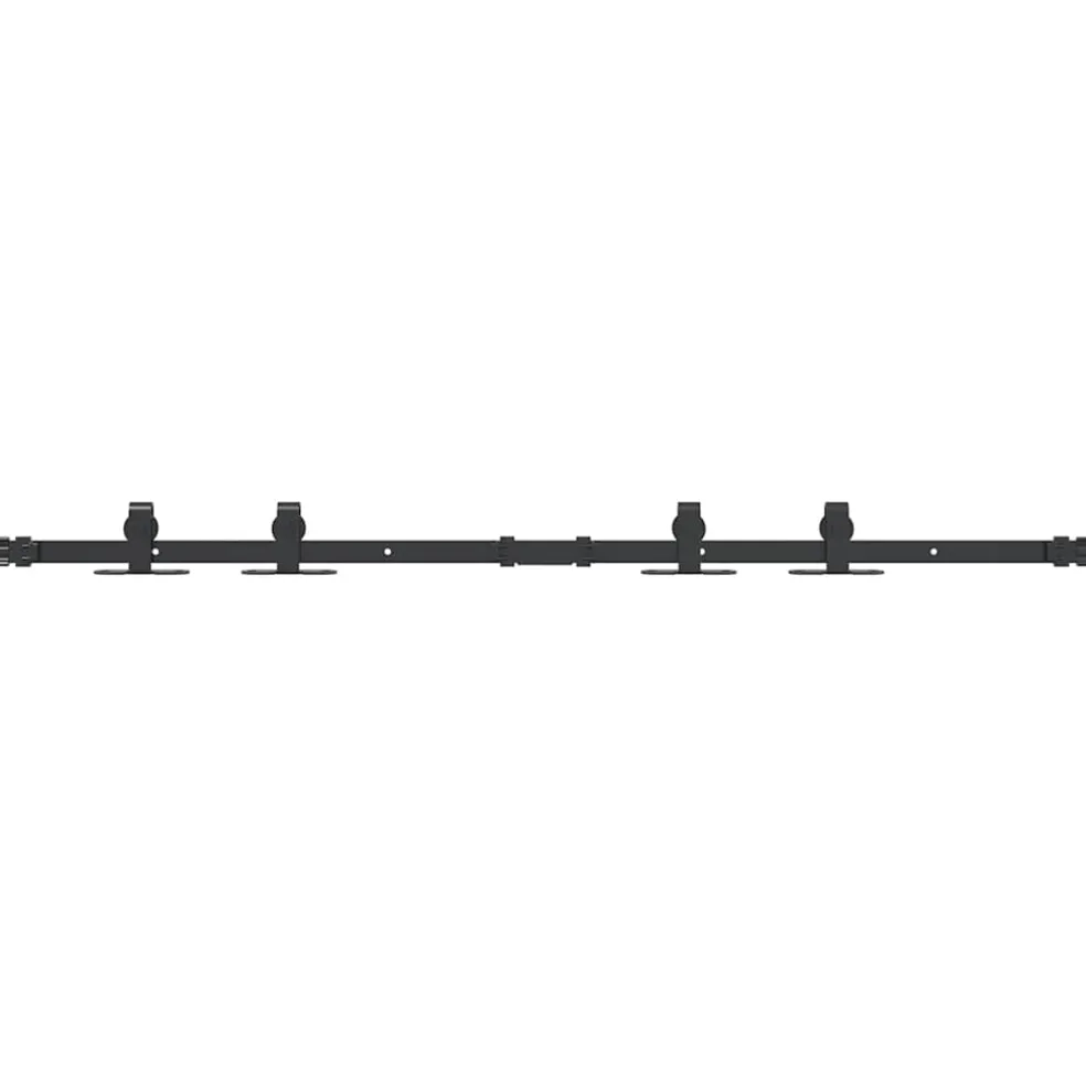 vidaXL Ophangset voor schuifdeur 122 cm koolstofstaal