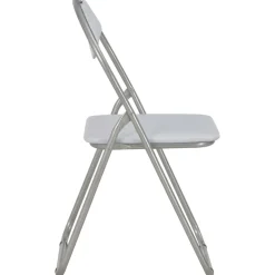 vidaXL Opklapbare stoelen, 4 stuks, wit kunstleer