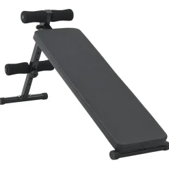 vidaXL Opkrolbank Zwart 124 x 33,5 x 55 cm Gepoedercoat staal