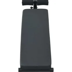 vidaXL Opkrolbank Zwart 124 x 33,5 x 55 cm Gepoedercoat staal