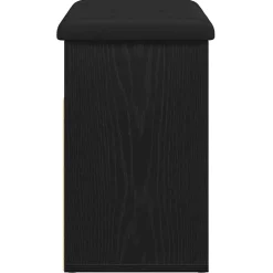 vidaXL Opslagbank Zwart Eiken 62 x 32 x 50 cm Bewerkt hout
