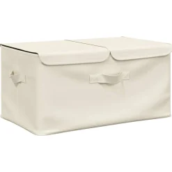 vidaXL Opslagdozen Nonwoven stof Antraciet