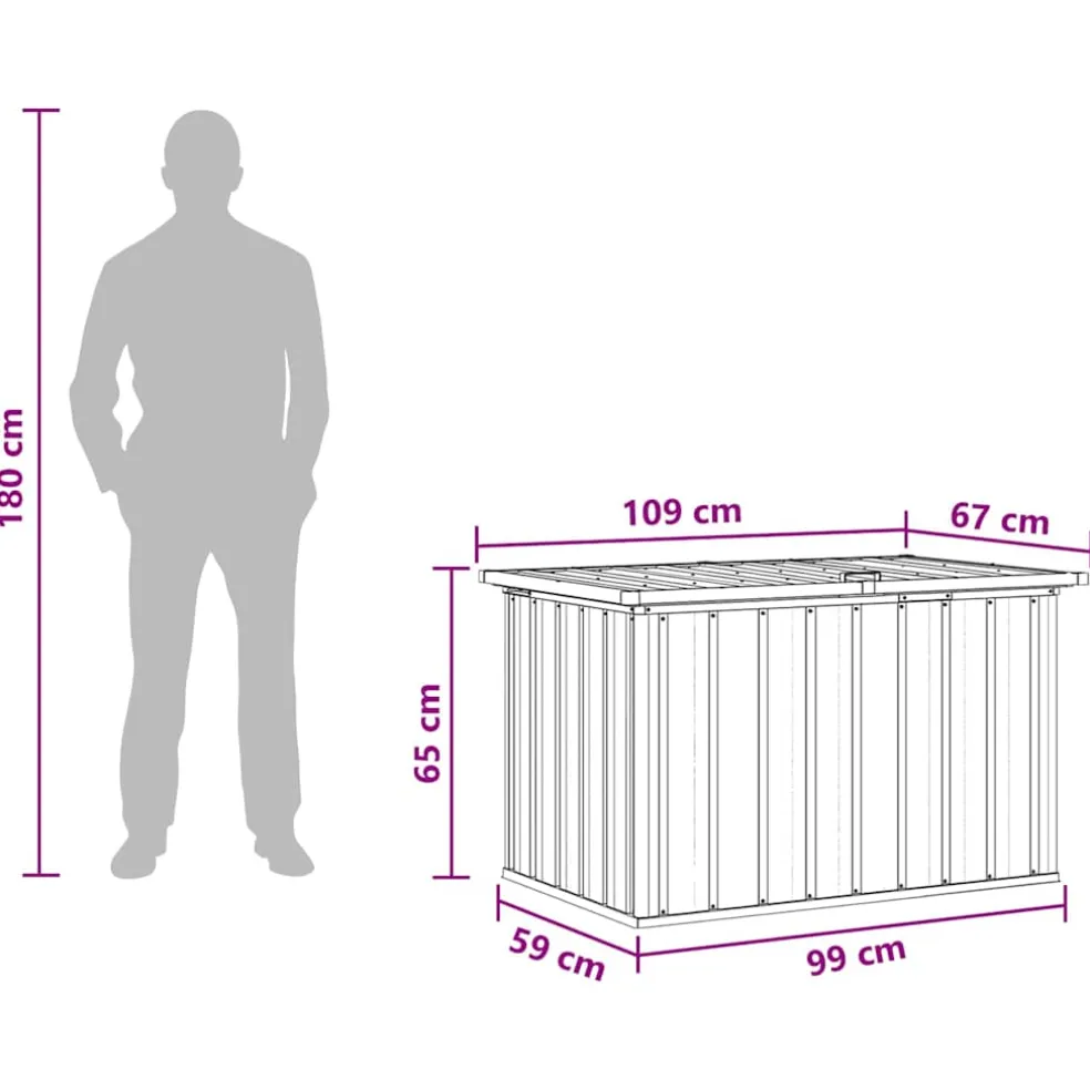 vidaXL Opslagdozen Perfect voor kussens, dekens en gereedschap Groen