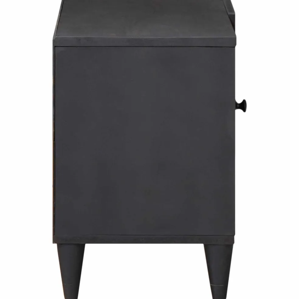vidaXL Opslagkasten Meerkleurig 80 x 31,5 x 46 cm Massief Mango Hout