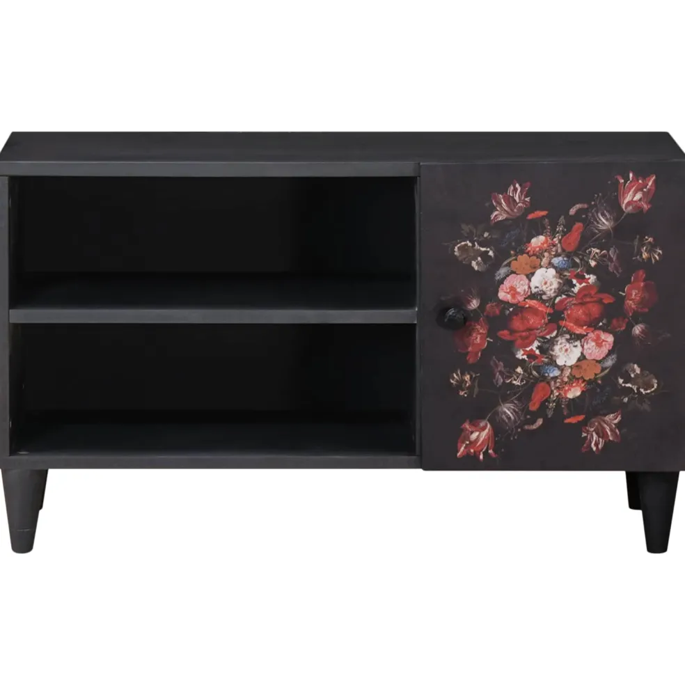 vidaXL Opslagkasten Meerkleurig 80 x 31,5 x 46 cm Massief Mango Hout