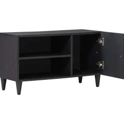 vidaXL Opslagkasten Meerkleurig 80 x 31,5 x 46 cm Massief Mango Hout
