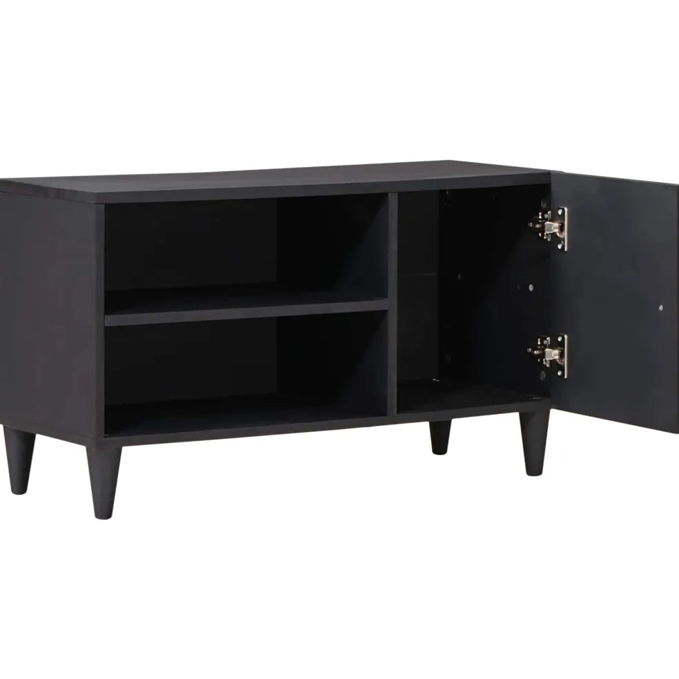 vidaXL Opslagkasten Meerkleurig 80 x 31,5 x 46 cm Massief Mango Hout