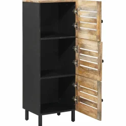 vidaXL Opslagkasten Naturel 40 x 33 x 110 cm Massief Mango Hout