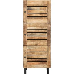 vidaXL Opslagkasten Naturel 40 x 33 x 110 cm Massief Mango Hout