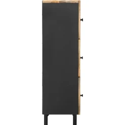 vidaXL Opslagkasten Naturel 40 x 33 x 110 cm Massief Mango Hout