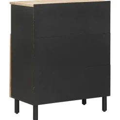 vidaXL Opslagkasten Naturel 60 x 33 x 75 cm Massief Mango Hout