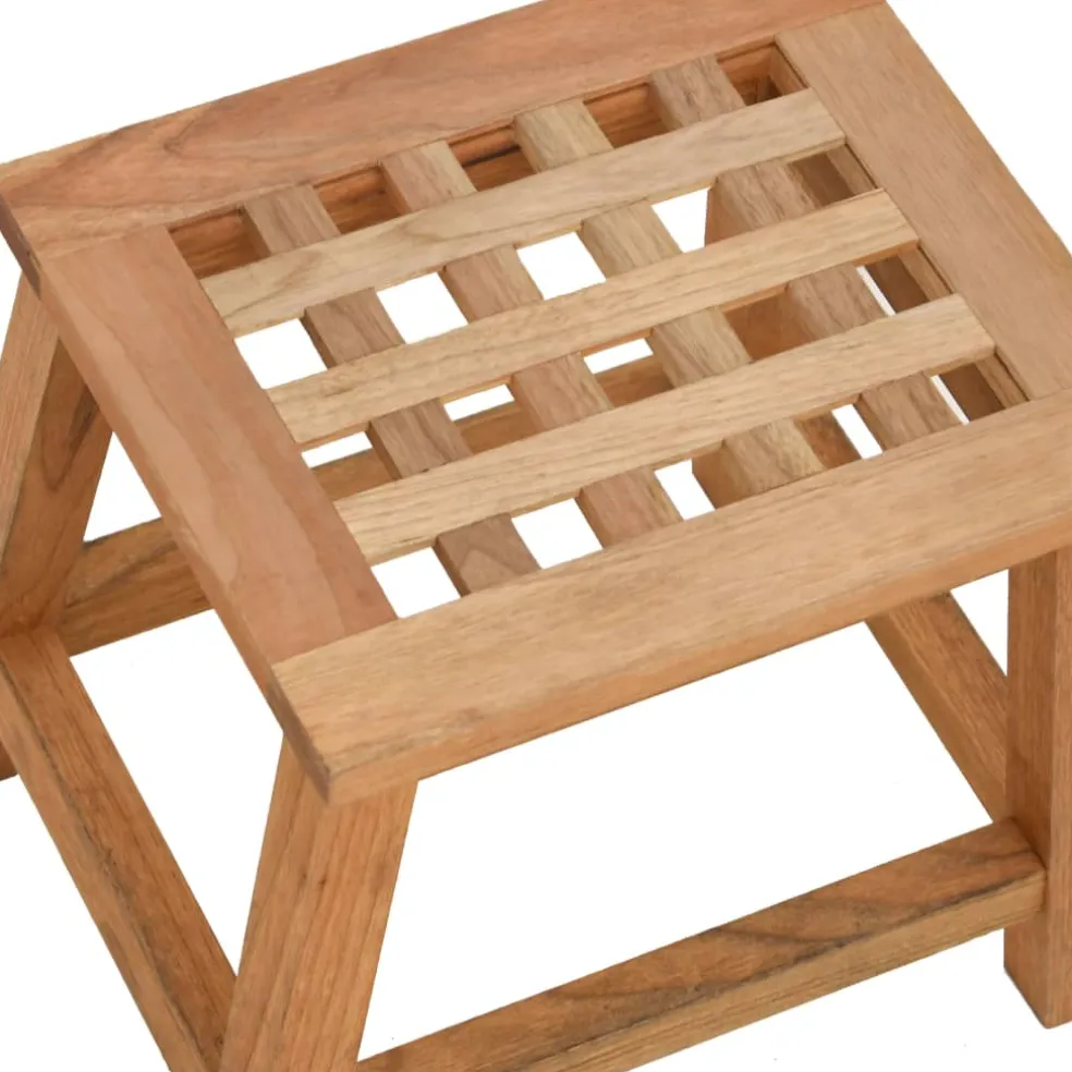 vidaXL Opstapkrukje 29x22,5x25,5 cm massief walnotenhout