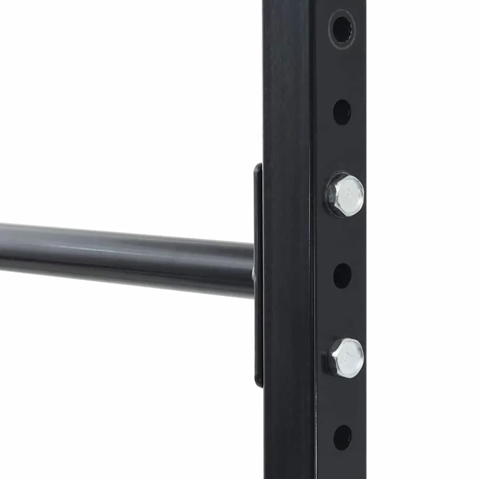 vidaXL Optrekstang Station Zwart 100,5 x 102 x 234,5 cm