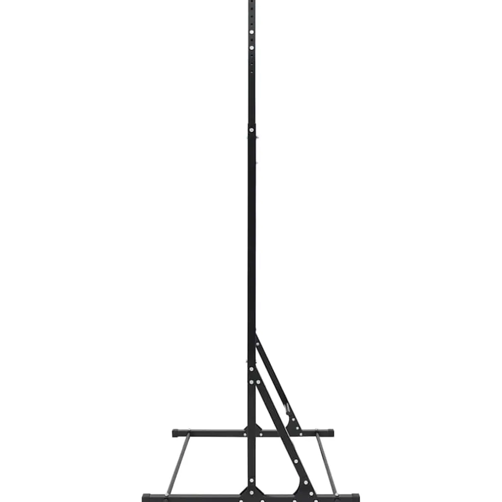 vidaXL Optrekstang Station Zwart 100,5 x 102 x 234,5 cm